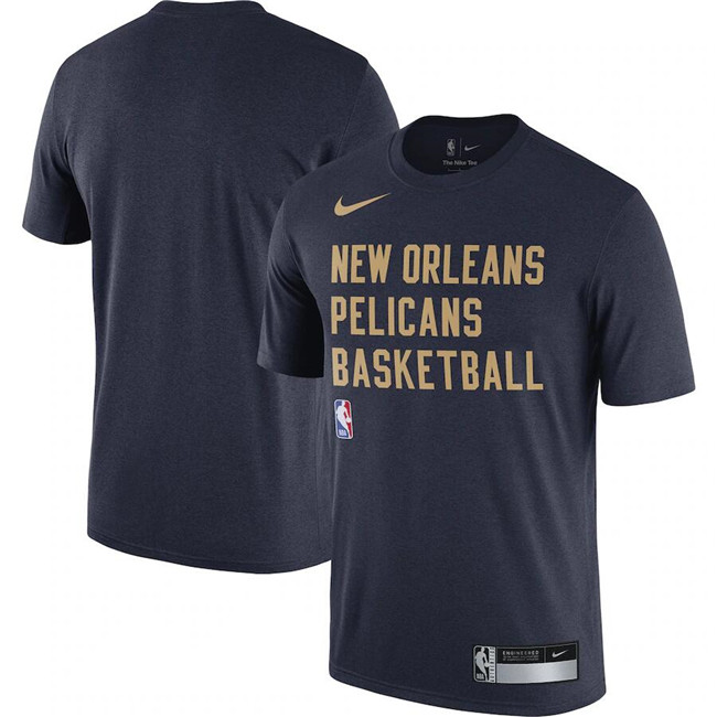 Men's Navy New Orleans Pelicans 2023/24 Sideline Legend Performance Practice T-Shirt